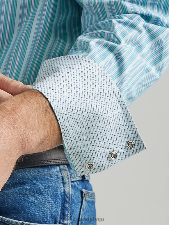 jūras krēsla 20 reižu konkurētspējīgs moderna komforta krekls ar īsām piedurknēm rietumu apdruku vīriešiem apģērbs Wrangler BFNTB503